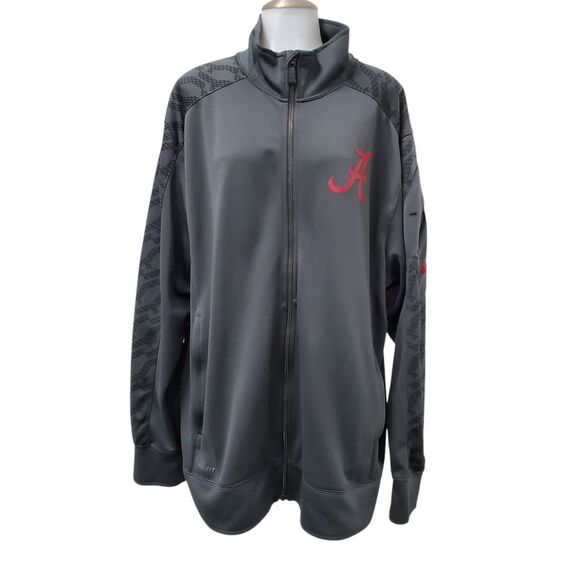 Alabama Crimson Tide Nike 2014 Sugar Bowl Champions Dri-FIT Jacket 2XL Gray - Picture 1 of 15